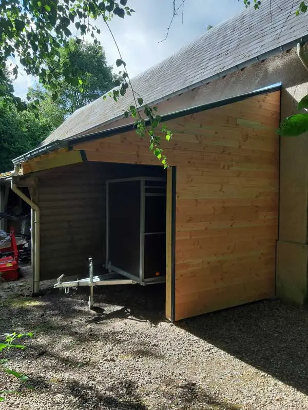 Carport-bois-complet–(2) Charpente traditionnelle & extension ossature bois