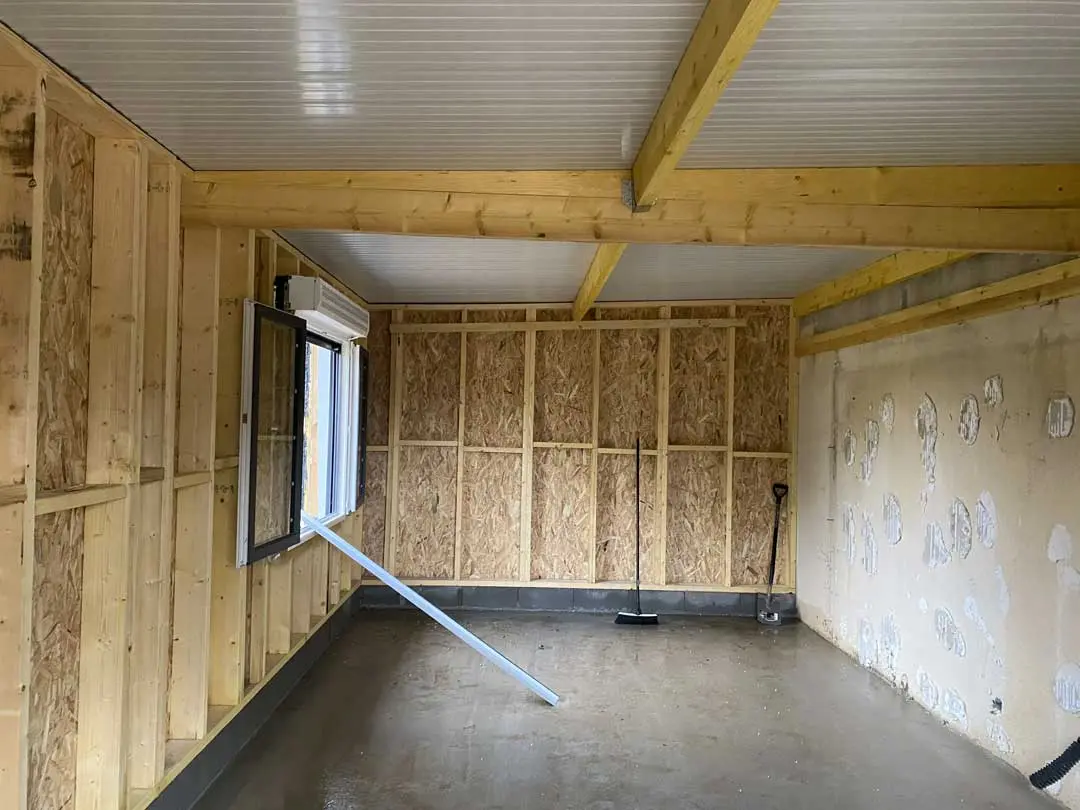 Ossature-bois-Chantier-KH–(5) 2 Charpente traditionnelle & extension ossature bois par CF couverture, artisans couvreurs