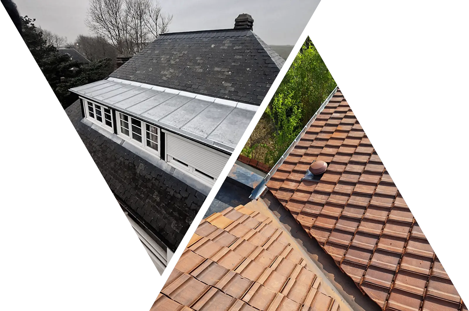 travaux de toiture, couverture tuile et ardoise